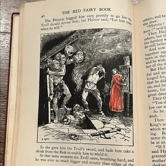 Vintage Red Fairy Book by Andrew Lang 1929 Crown Edition - Picture 8 of 13